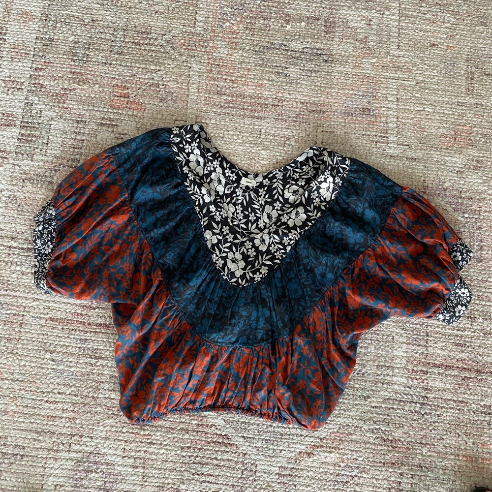 WARM floral cotton top